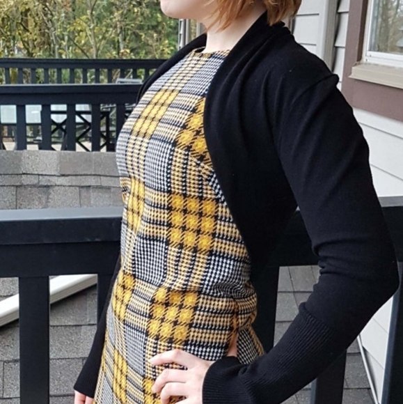 🌟Host Pick🌟 60's Mod Tweed Houndstooth Dress - Picture 3 of 7